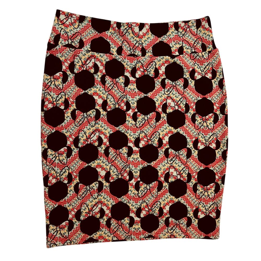 Disney LuLaRoe Minnie Mouse Profile Paisley Pencil Skirt – Size 3XL